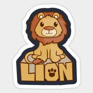 cute lion Sticker